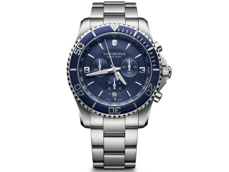 Victorinox Maverick Chronograph Blue Dial Men s Watch Discount