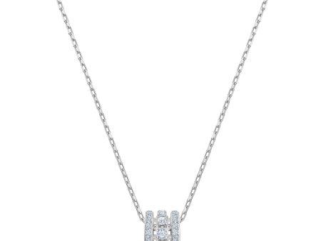 Swarovski Further Pendant Small, White, Rhodium Plated Online Sale