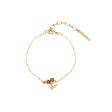  Les Nereides Grapes, Vine Leaf And Butterfly Fine Bracelet Hot on Sale