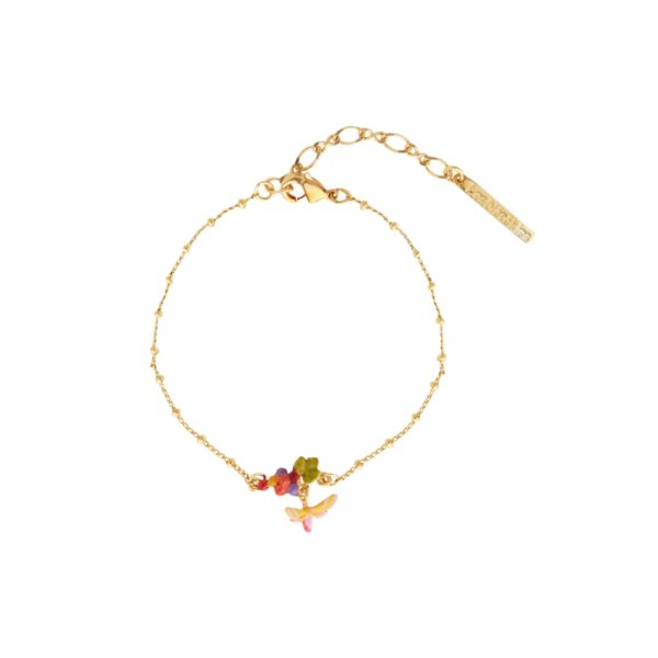  Les Nereides Grapes, Vine Leaf And Butterfly Fine Bracelet Hot on Sale