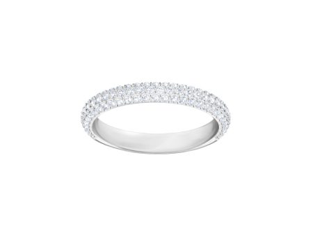 Swarovski Stone Ring White, Rhodium Plated Supply