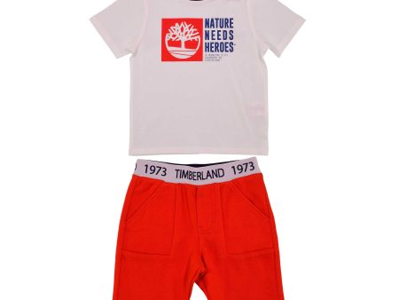 Timberland Kids Baby Boy s Logo  T-Shirt and Shorts Set Online now