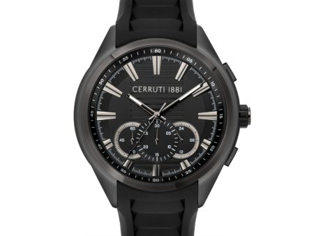 Cerruti 1881 Nogaredo Men Silver And Black  Watch on Sale