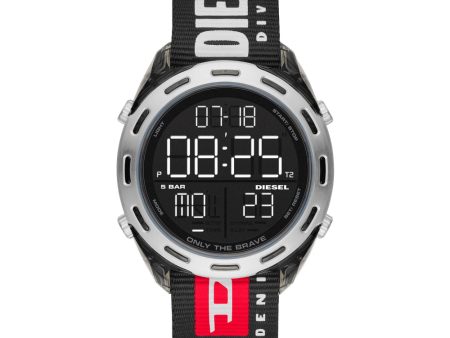 Diesel Men s Digital Watch Crusher Collection on Sale