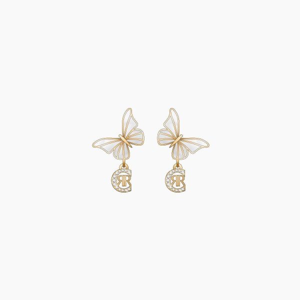 Cerruti Butterfly Ladies Earring Supply