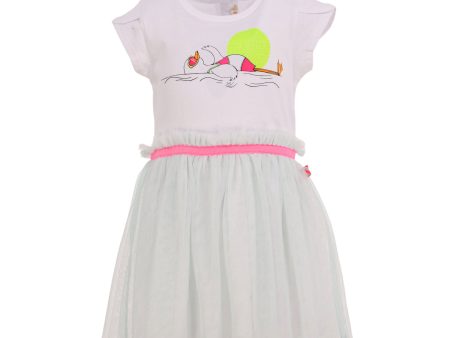 Billieblush Kids Girl s Bird Print Tulle Dress Sale