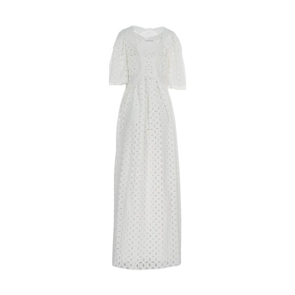 Alberta Ferretti Women s Broderie Anglaise Dress Sale