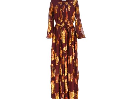 Shaira Women s Maroon Multicolour Jalabiya For Sale