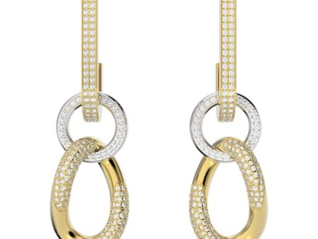 Swarovski Dextera earrings White, Gold-tone plated Supply