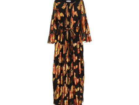 Shaira Women s Black Multicolour Jalabiya Hot on Sale