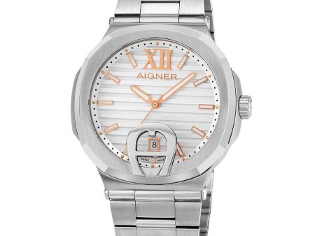 Aigner Men s  Watch Taviano Silver on Sale