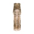 Alberta Ferretti Floral and Snake Print Silk Long Dress Online