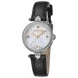 Roberto Cavalli Ladies Watch Black Leather Strap For Cheap