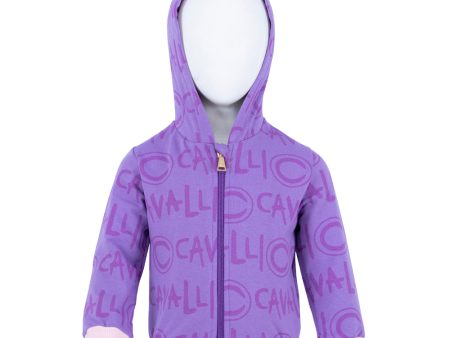 Roberto Cavalli Lilac & Dark Lilac Cardigan on Sale