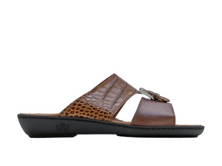 A.Testoni Sandal Sog Lig Brown Pr Croco Tex.Calf Online