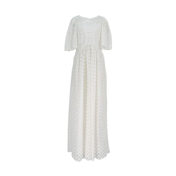 Alberta Ferretti Women s Broderie Anglaise Dress Sale