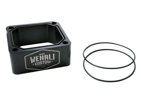 Wehrli 98.5-07 Dodge 5.9L Cummins Billet Intake Spacer Kit - Black Anodized & Engraved Finish Cheap