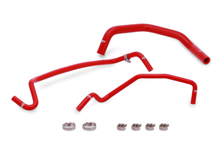 Mishimoto 15+ Ford Mustang GT Red Silicone Ancillary Hose Kit Online Hot Sale