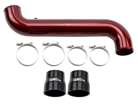 Wehrli 11-16 Duramax LML Passenger Side 3.5 in. Intercooler Pipe - WCFab Grey Supply